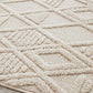 Lisa Natural Diamond Pattern Rectangle Modern Rug