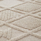 Lisa Natural Diamond Pattern Rectangle Modern Rug