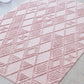 Mari Lisa Pink Diamond Pattern Rectangle Rug