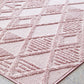 Mari Lisa Pink Diamond Pattern Rectangle Rug