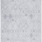 Mari Lisa Silver Diamond Pattern Rectangle Rug