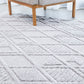 Mari Lisa Silver Diamond Pattern Rectangle Rug