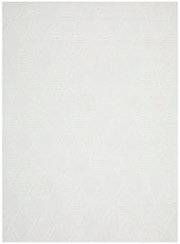Thumbnail for Mari Lisa White Diamond Pattern Rectangle Rug
