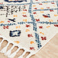 Mira Tribal Multi-Colour Diamond Pattern Power Loomed Rug