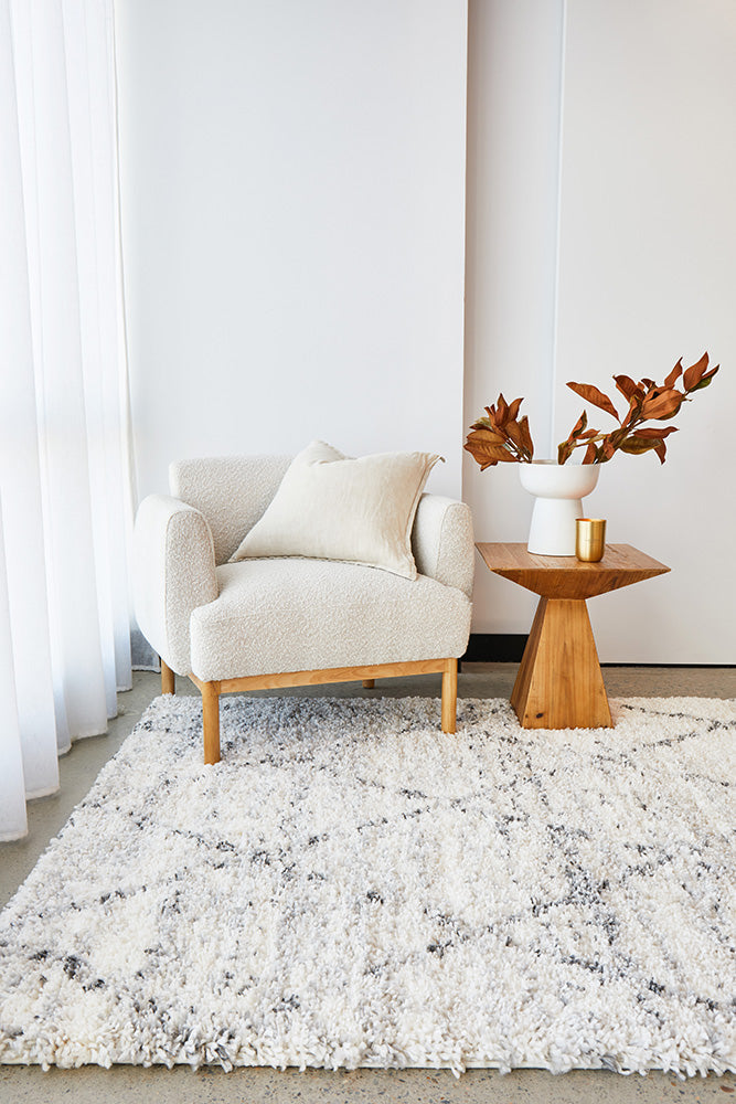 Moonlight Astro Shadow Scandinavian Shag Pile Rug