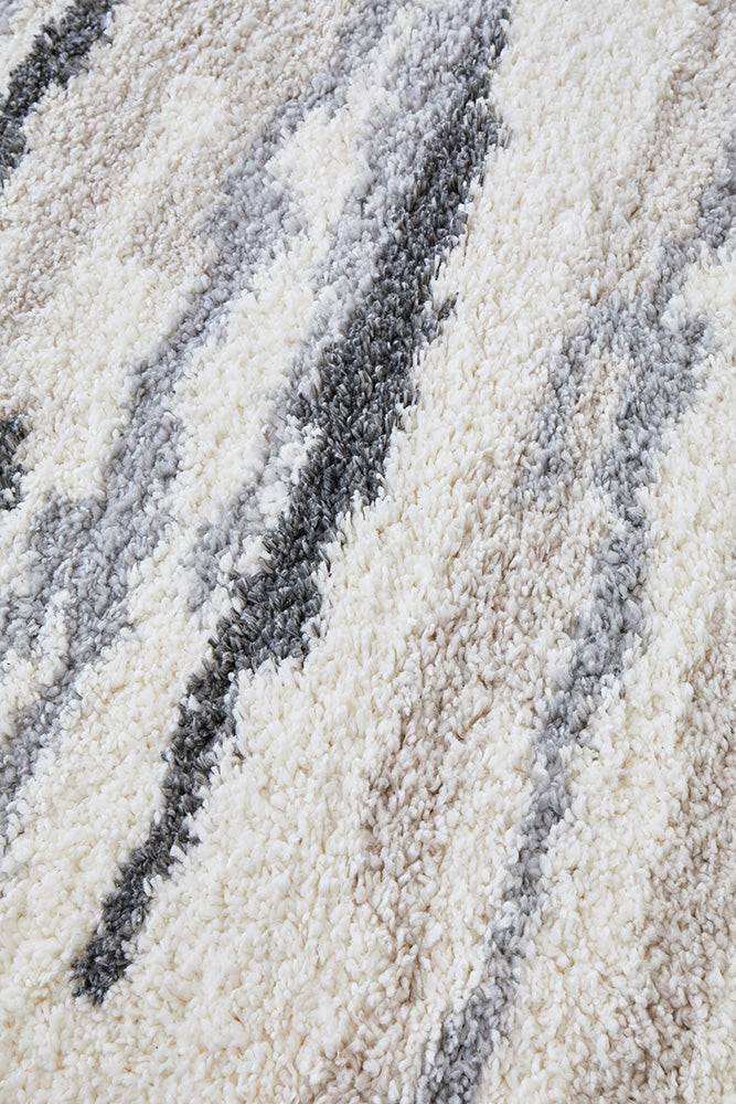 Moonlight Neptune Slate Modern Shag Pile Rug