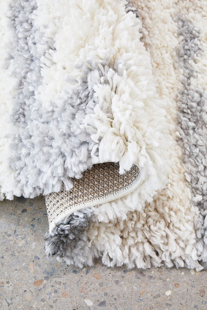 Moonlight Neptune Slate Modern Shag Pile Rug