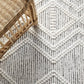 Clara Ivory & Black Tribal Patterned Flatwoven Wool Rug
