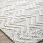 Clara Ivory & Black Tribal Patterned Flatwoven Wool Rug