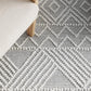 Katie Modern Ivory & Grey Tribal Pattern Flatwoven Wool Rug