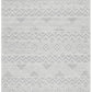 Katie Modern Ivory & Grey Tribal Pattern Flatwoven Wool Rug