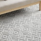 Katie Modern Ivory & Grey Tribal Pattern Flatwoven Wool Rug