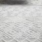 Katie Modern Ivory & Grey Tribal Pattern Flatwoven Wool Rug