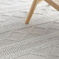Zoey Modern Ivory Tribal Pattern Flatwoven Wool Rug