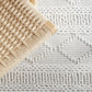 Zoey Modern Ivory Tribal Pattern Flatwoven Wool Rug