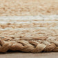 Aanya Natural & White Two-Tone Hand Braided Oval Jute Rug