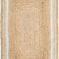 Aanya Natural & White Two-Tone Hand Braided Jute Rug
