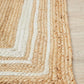 Aanya Natural & White Two-Tone Hand Braided Jute Rug