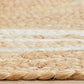 Aanya Natural & White Two-Tone Hand Braided Jute Rug