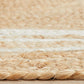 Aanya Natural & White Two-Tone Hand Braided Jute Rug