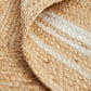 Aanya Natural & White Two-Tone Hand Braided Jute Rug