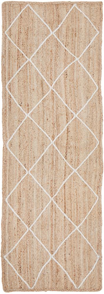 Aanya Natural Diamond Pattern Jute Rug