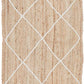 Aanya Natural Diamond Pattern Jute Rug