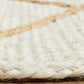 Aanya White Diamond Jute Rug
