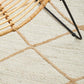 Aanya White Diamond Jute Rug
