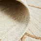 Aanya White Diamond Jute Rug