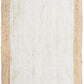 Aanya Natural & White Hand Braided Rug