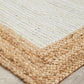 Aanya Natural & White Hand Braided Rug