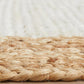 Aanya Natural & White Hand Braided Rug