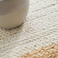 Aanya Natural & White Hand Braided Rug