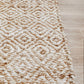 Aanya Textured Pattern Two-Tone Natural Jute Rug