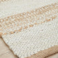 Aanya Natural & White Hand Braided Jute Rug