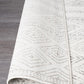 Tayen White & Grey Tribal Rug