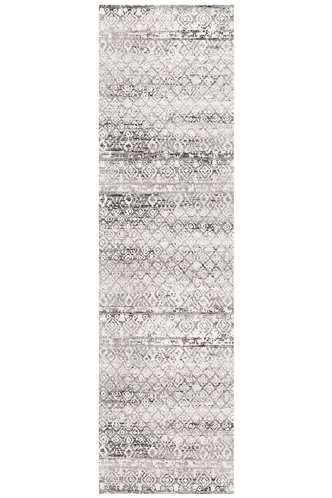 Zeeka Dark Grey Tribal Rug