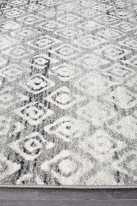 Thumbnail for Zeeka Dark Grey Tribal Rug