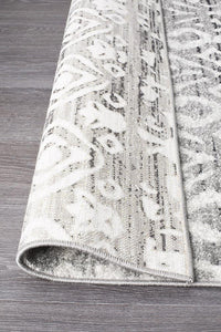 Thumbnail for Zeeka Dark Grey Tribal Rug