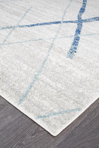 Thumbnail for Felix Grey & Blue Contemporary Rug