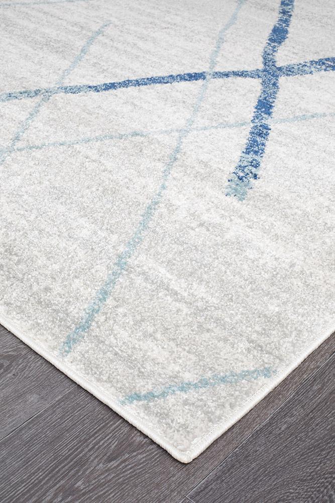 Felix Grey & Blue Contemporary Rug