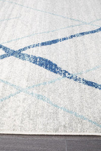 Thumbnail for Felix Grey & Blue Contemporary Rug