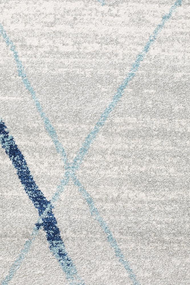 Felix Grey & Blue Contemporary Rug