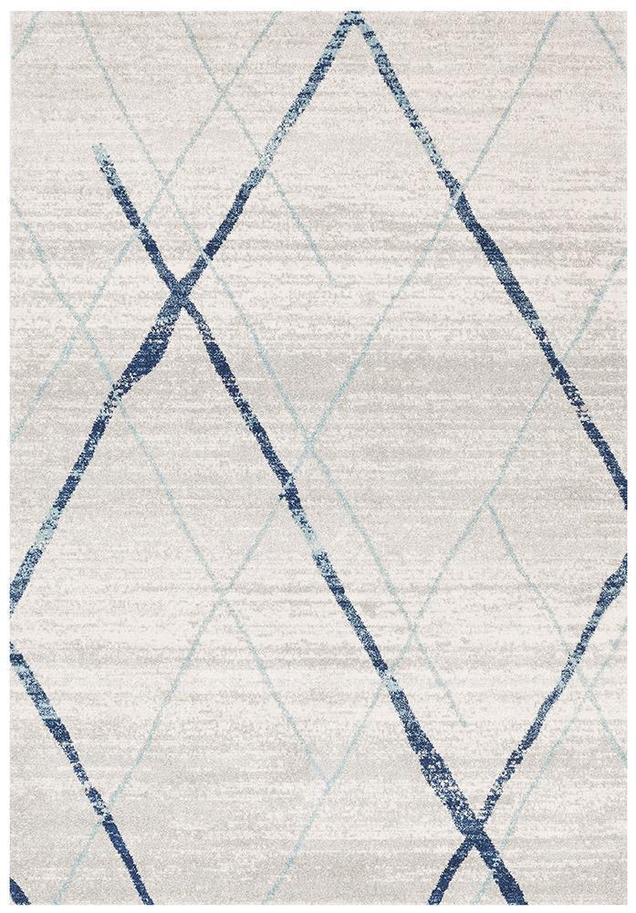 Felix Grey & Blue Contemporary Rug