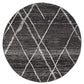 Felix Charcoal Contemporary Round Rug