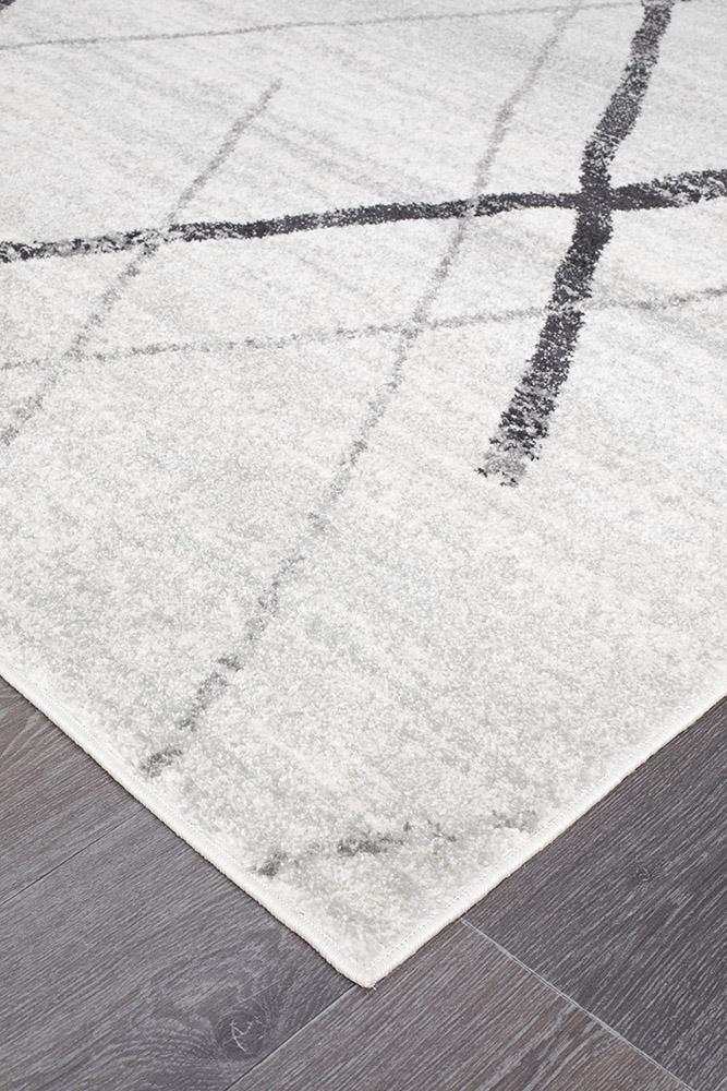 Felix Grey & Black Contemporary Rug