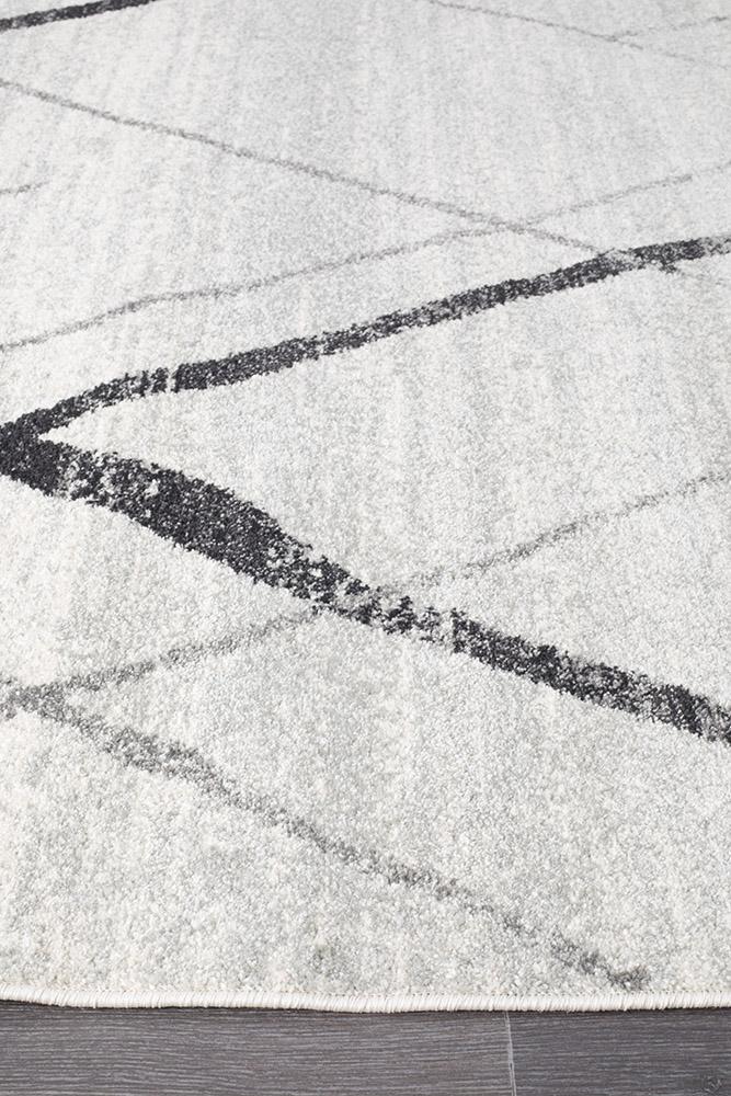 Felix Grey & Black Contemporary Rug