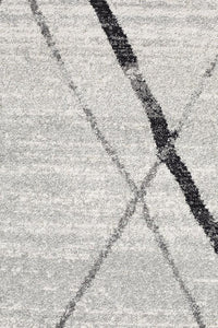 Thumbnail for Felix Grey & Black Contemporary Rug