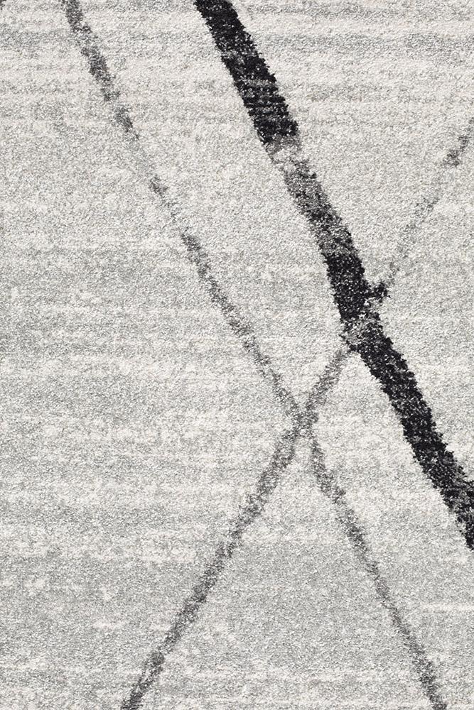 Felix Grey & Black Contemporary Rug